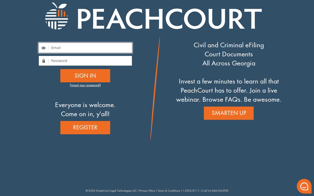 Greene County criminal court docket PeachCourt account access